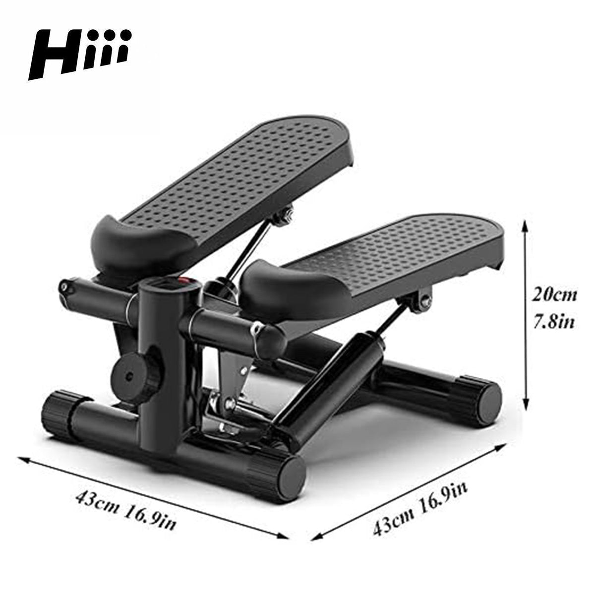 Mini Stepper With Resistance Bands for Exercise At Home, Stepper For Exercise At Home, Mini Stair Stepper 330 Lb Capacity, Workout Stepper Machine For Exercise